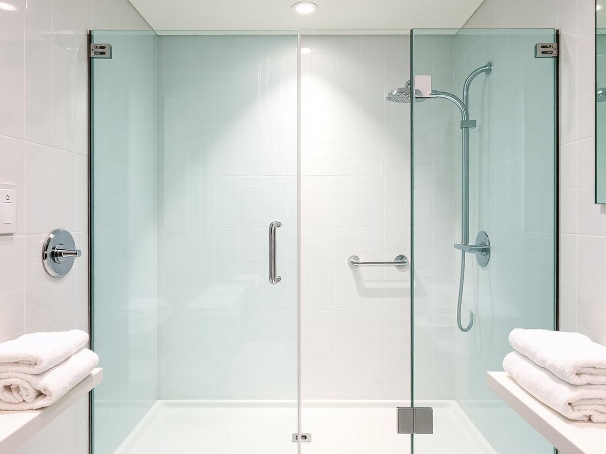 Bathroom shining after a residential house cleaning in Medford Oregon